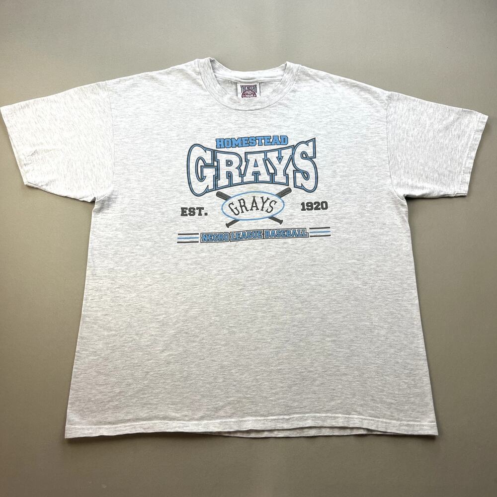 Vintage Homestead Grays T-Shirt Adult XL Negro Leagues Baseball Museum NLBM 90s